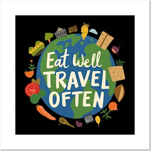 Eat Well, Travel Often. Earth Posters and Art